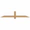 Ekena Millwork Eugene Smooth Timber Gable Bracket, Western Red Cedar, 60"W x 12"H x 3 1/2"D x 3 1/2"F, 5/12 Pitch GBW060X12X0404EUG00SWR - alternate 1
